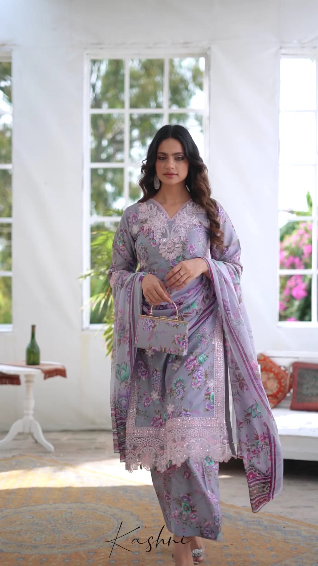 Ready to Wear Stitched Dress Viscos digital  print 3pc WITH  Shafoon DUPPATA