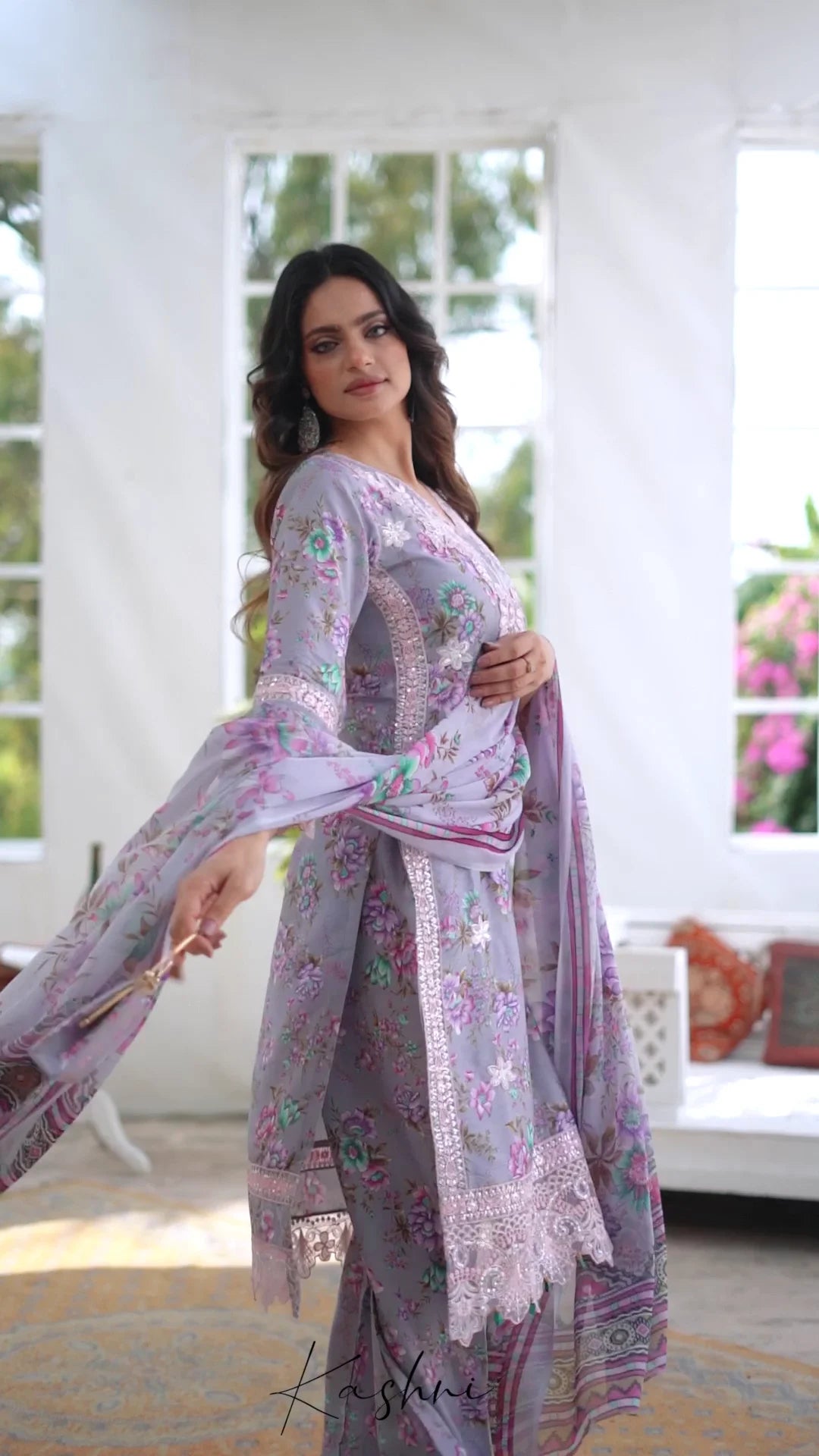 Ready to Wear Stitched Dress Viscos digital  print 3pc WITH  Shafoon DUPPATA