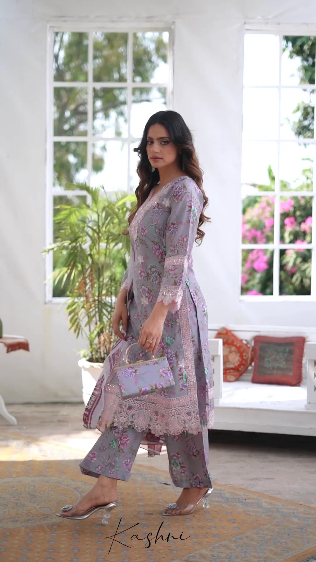 Ready to Wear Stitched Dress Viscos digital  print 3pc WITH  Shafoon DUPPATA