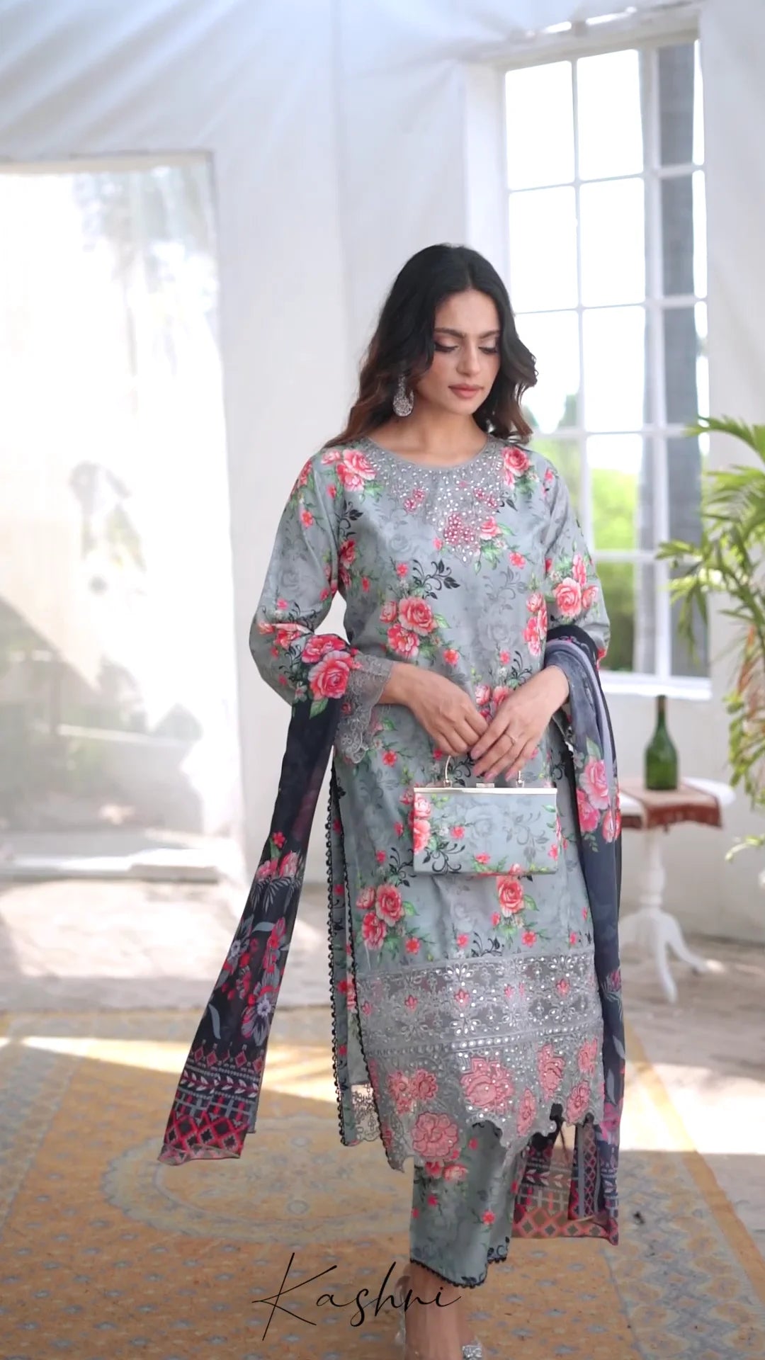 Ready to Wear Stitched Dress Viscos digital  print 3pc WITH  Shafoon DUPPATA