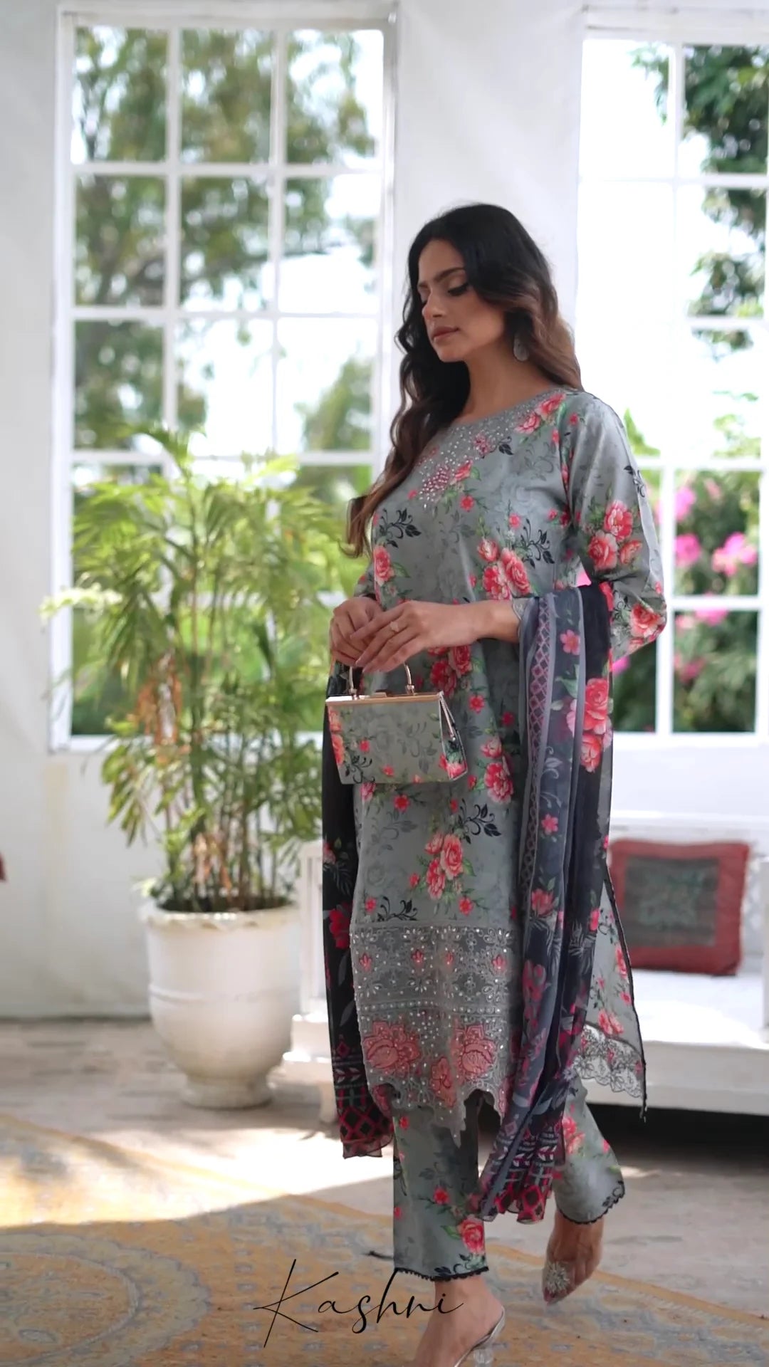 Ready to Wear Stitched Dress Viscos digital  print 3pc WITH  Shafoon DUPPATA