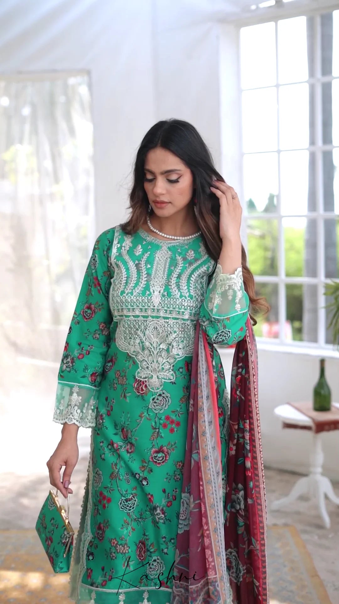 Ready to Wear Stitched Dress Viscos digital  print 3pc WITH  Shafoon DUPPATA