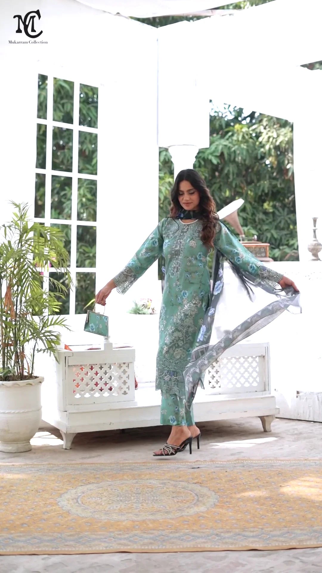 Ready to Wear Stitched Dress Viscos digital  print 3pc WITH  Shafoon DUPPATA