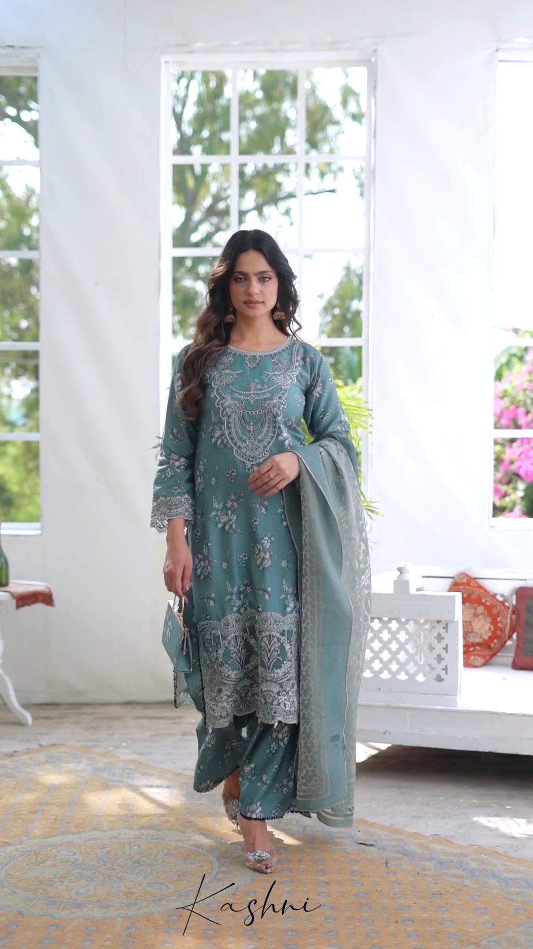 Ready to Wear Stitched Dress Viscos digital  print 3pc WITH  Shafoon DUPPATA