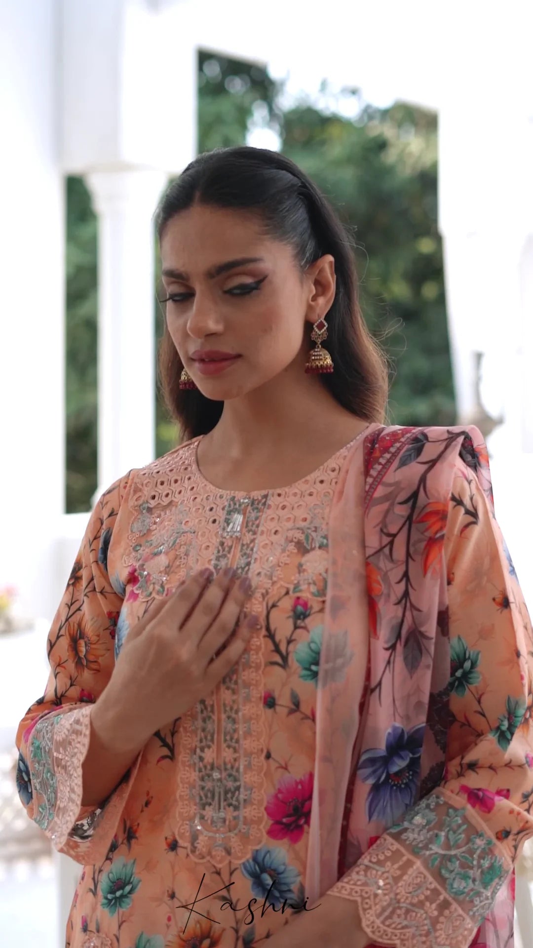 Ready to Wear Stitched Dress Viscos digital  print 3pc WITH  Shafoon DUPPATA