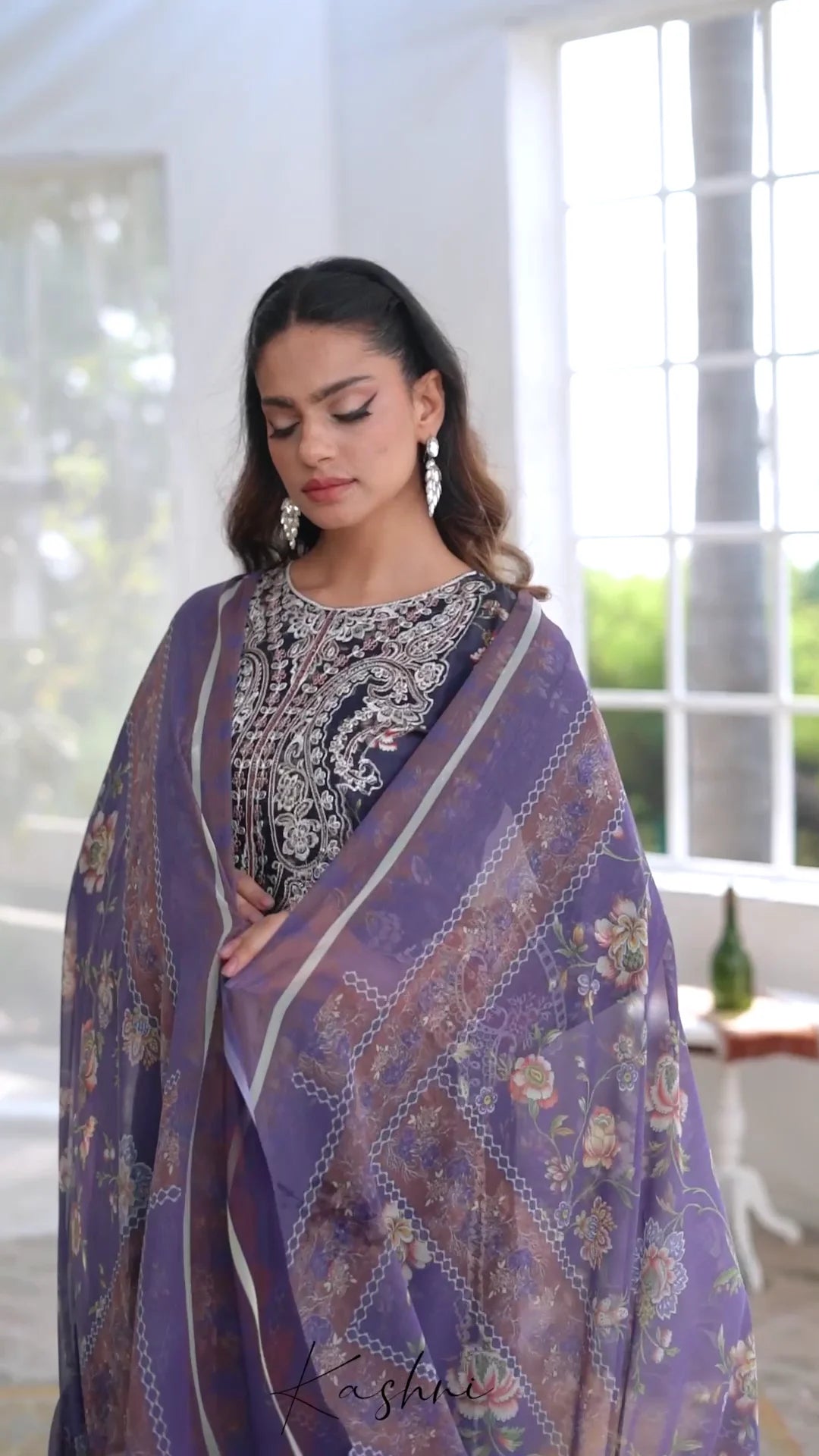 Ready to Wear Stitched Dress Viscos digital  print 3pc WITH  Shafoon DUPPATA