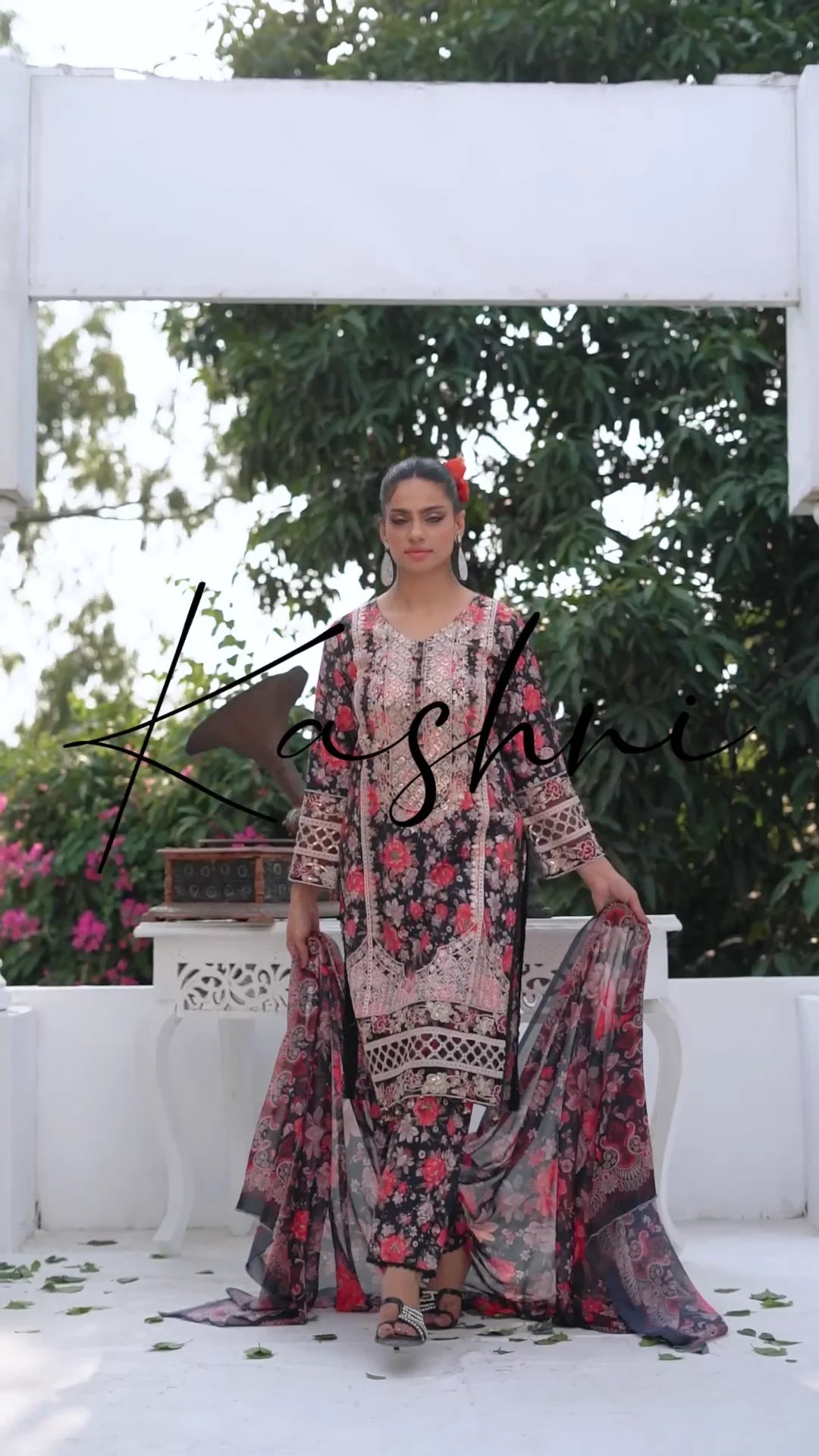 Ready to Wear Stitched Dress Viscos digital  print 3pc WITH  Shafoon DUPPATA