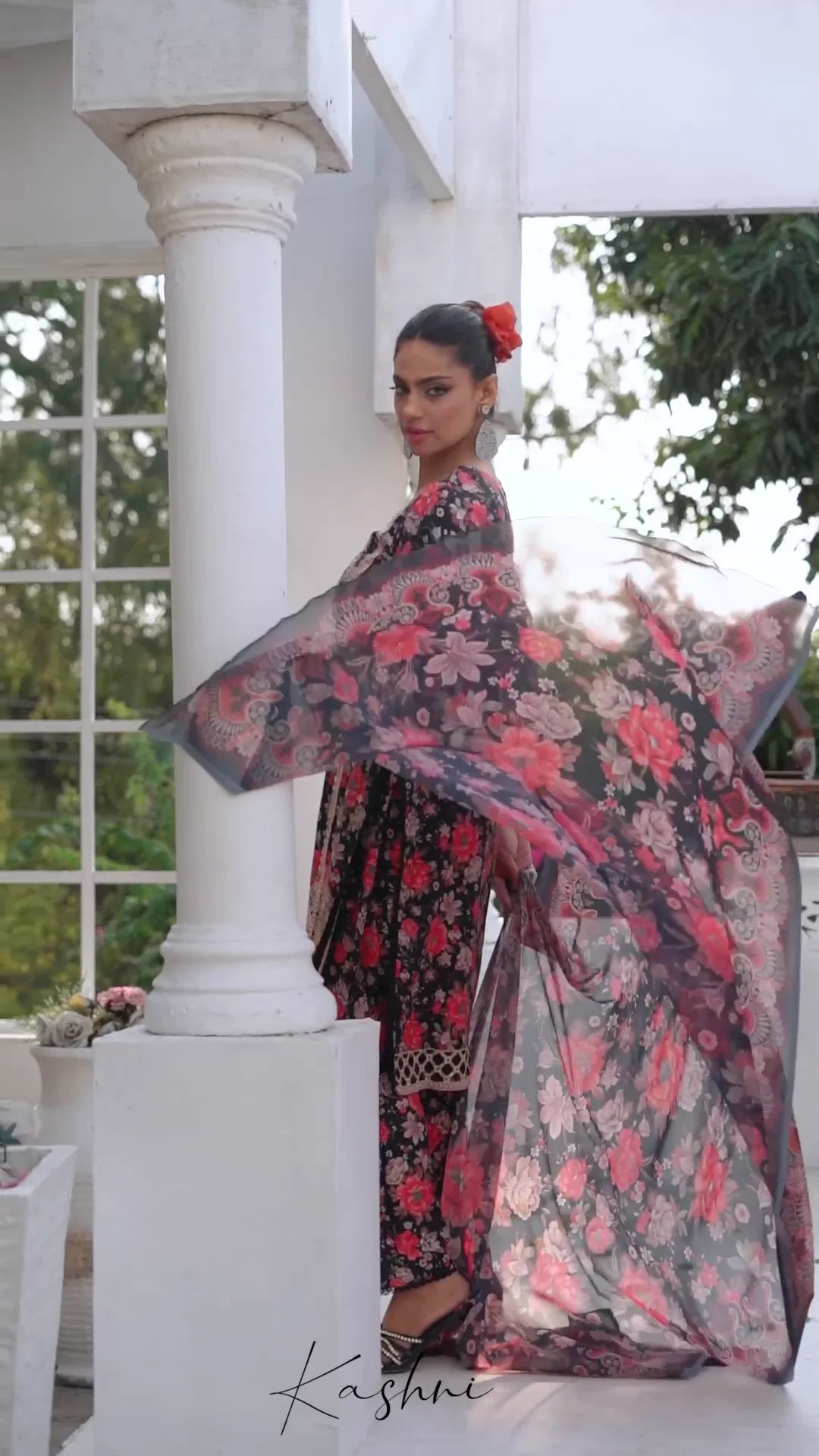 Ready to Wear Stitched Dress Viscos digital  print 3pc WITH  Shafoon DUPPATA