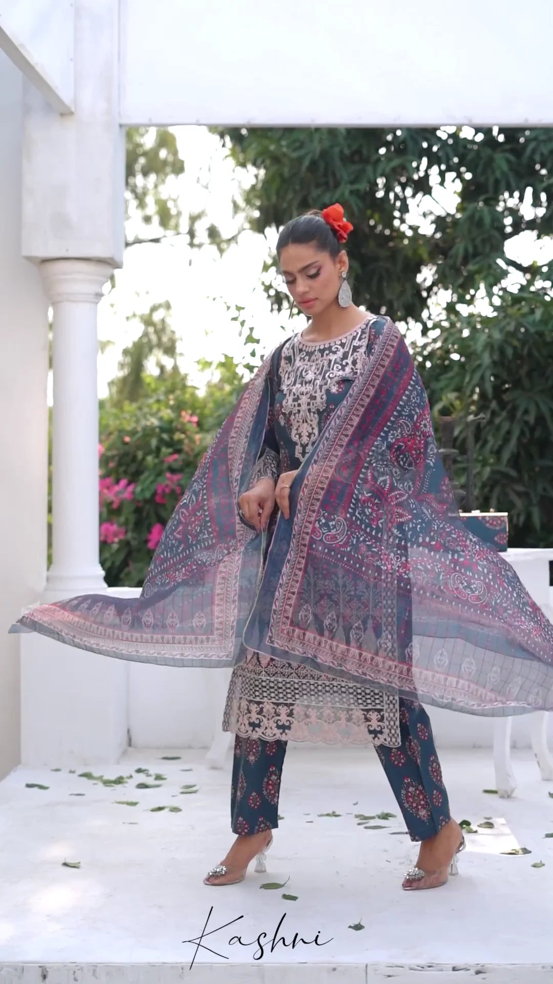 Ready to Wear Stitched Dress Viscos digital  print 3pc WITH  Shafoon DUPPATA