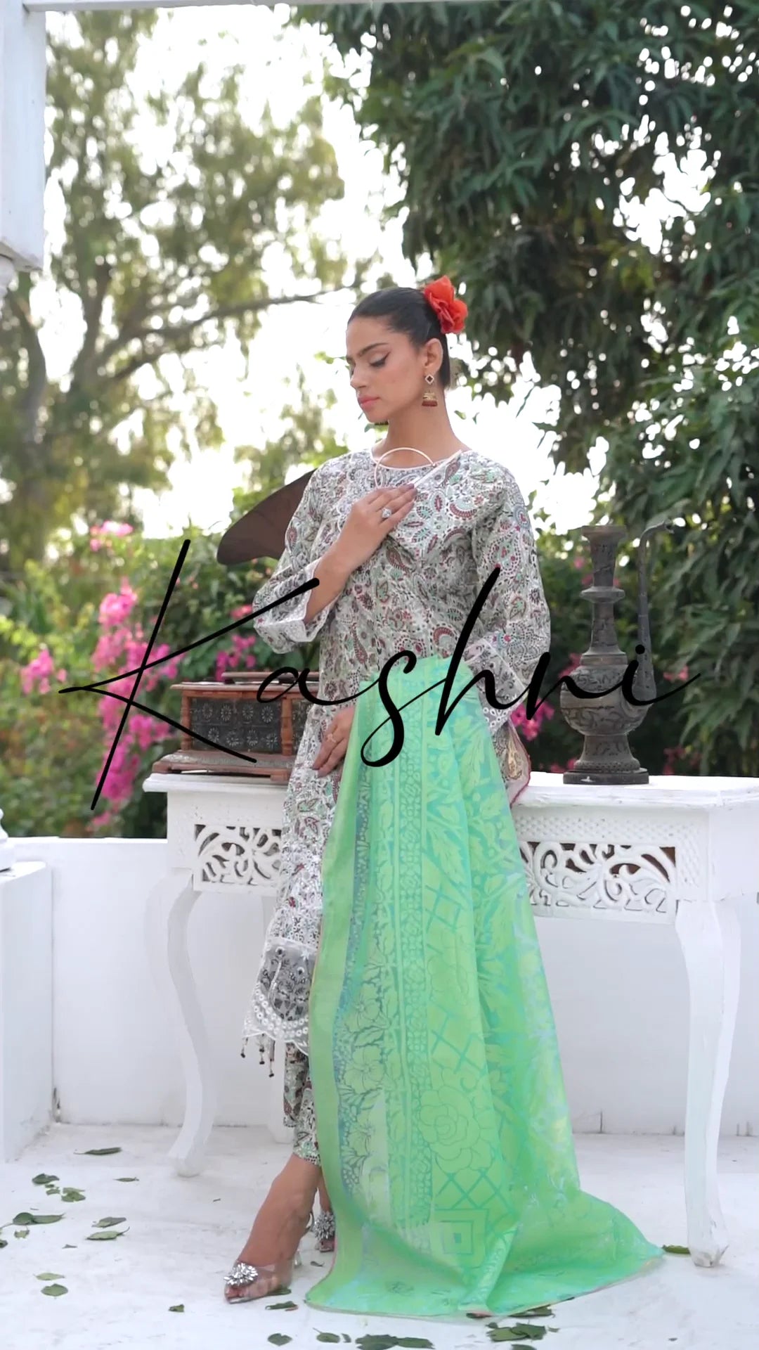 Ready to Wear Stitched Dress Viscos digital  print 3pc WITH  Shafoon DUPPATA