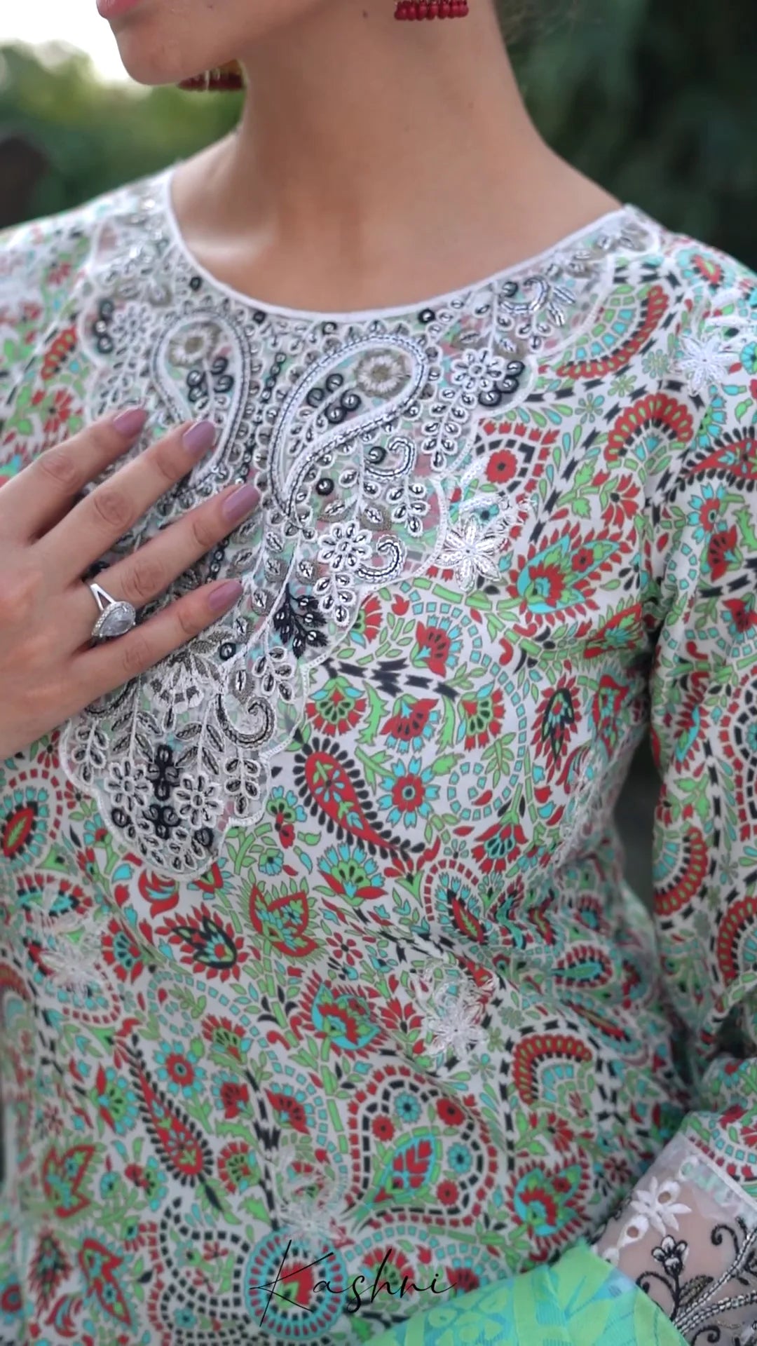 Ready to Wear Stitched Dress Viscos digital  print 3pc WITH  Shafoon DUPPATA